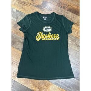 NFL Green Bay‎ Packers T-Shirt Women V-Neck L Short Sleeve